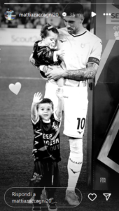 Storia Instagram di Zaccagni