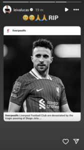 Storia Instagram Lucas Leiva