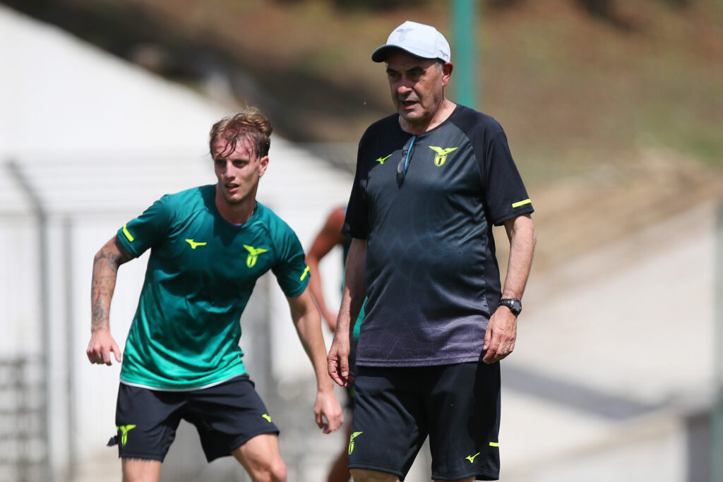 Rovella e Maurizio Sarri