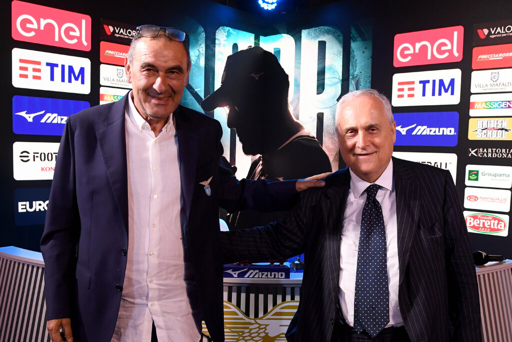 Maurizio Sarri e Claudio Lotito