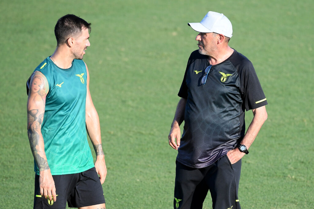 Romagnoli e Maurizio Sarri