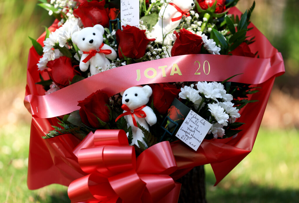 Tributes Laid For Diogo Jota At Anfield