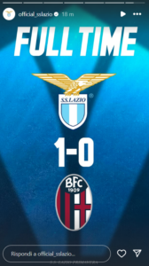 Storia Instagram Lazio